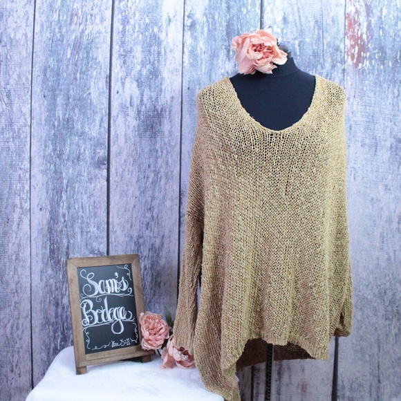 Free People Sweaters - Free People Brown Knit Long Sweater Size M